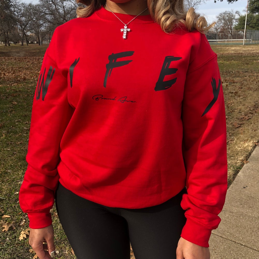 RED PORSCHE ‘WIFEY’ SWEATSHIRT