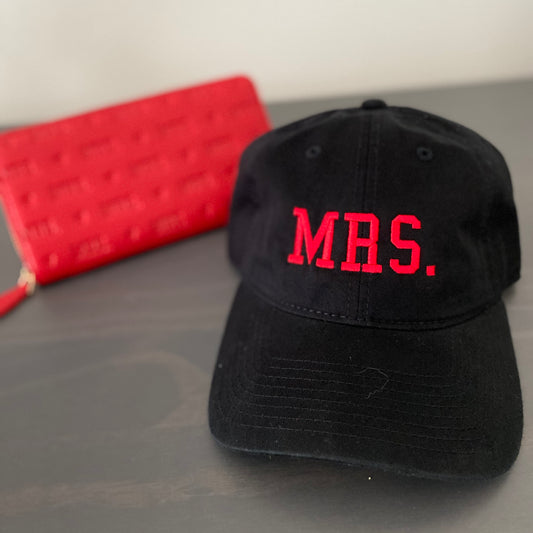 NOIRE TOUCH OF RED MRS. DAD HAT