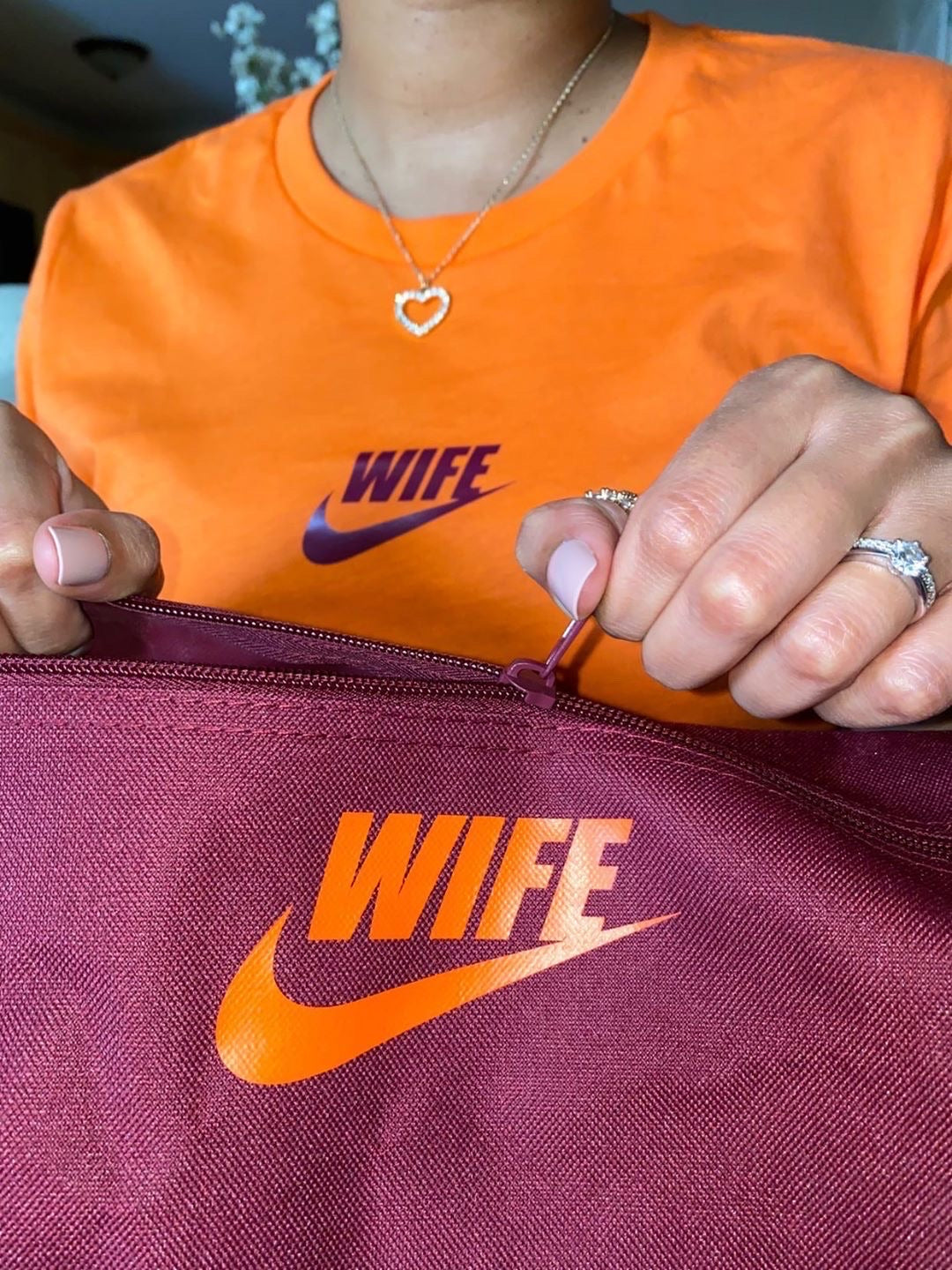 ‘O is for ORANGE’ WIFE SPORT TEE