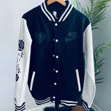 CUSTOM BLACK FLOWERS WIFE JACKET