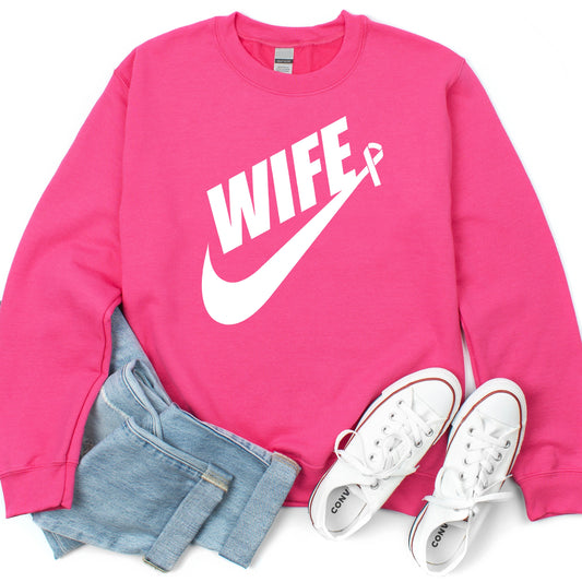 LIMITED EDITION: BREAST CANCER AWARENESS WIFE SWEATSHIRT