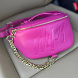 PRISSY PINK WIFEY FANNY PACK (FREE CUBAN LINK CHAIN)