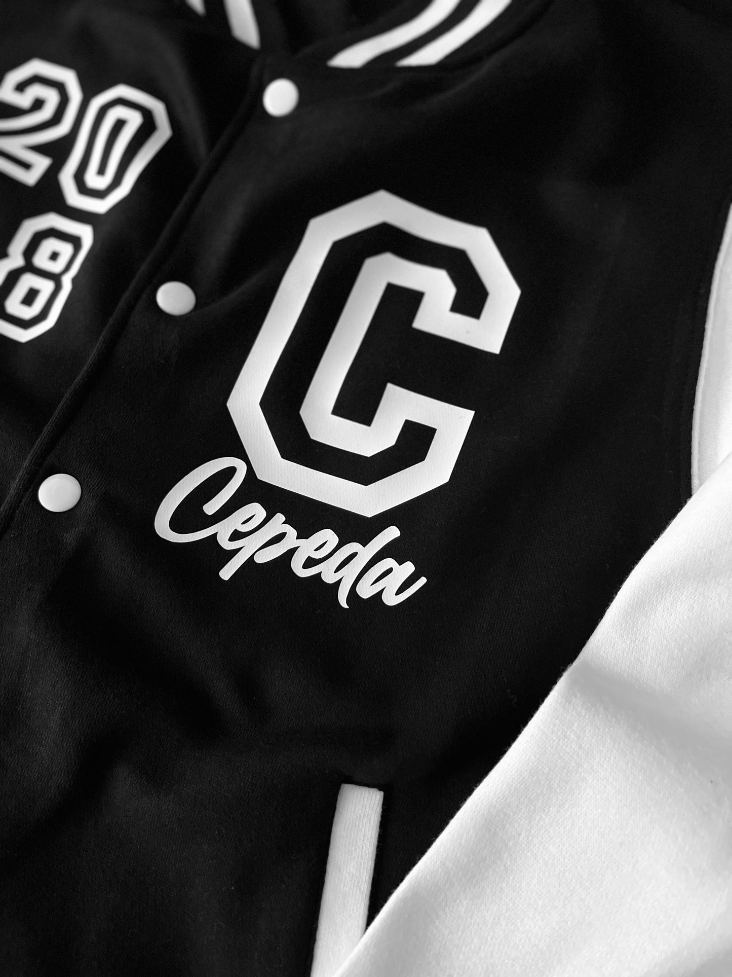 CUSTOM BLACK LETTERMAN WIFE JACKET