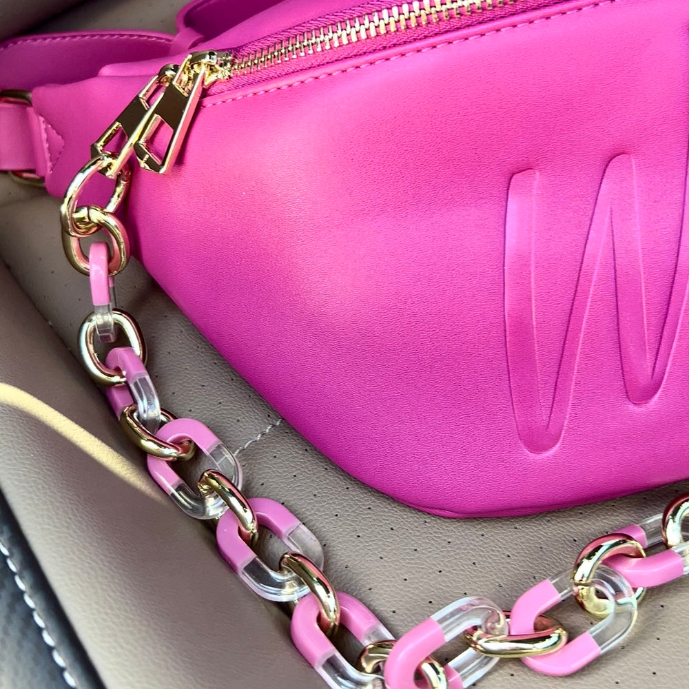 CHAIN ONLY: PINK ACRYLIC CHAIN FOR PRISSY PINK FANNY PACK