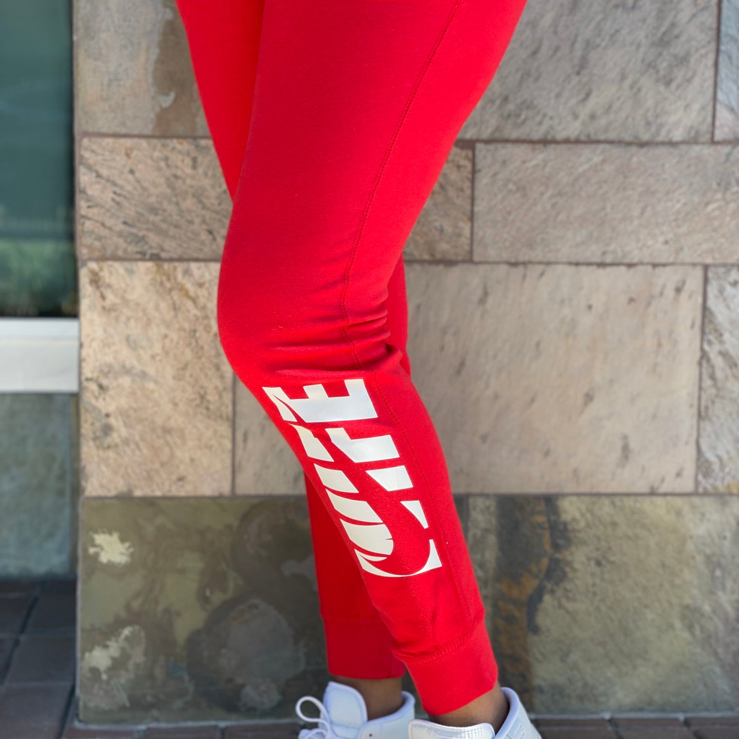 PREMIUM FLEECE RED WIFE LOGO JOGGERS ONLY