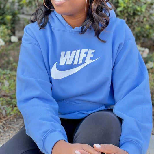 CAROLINA BLUE WIFE HOODIE