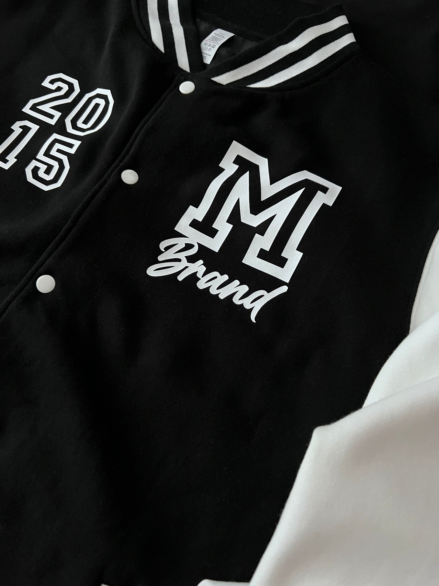 CUSTOM BLACK LETTERMAN HUSBAND JACKET